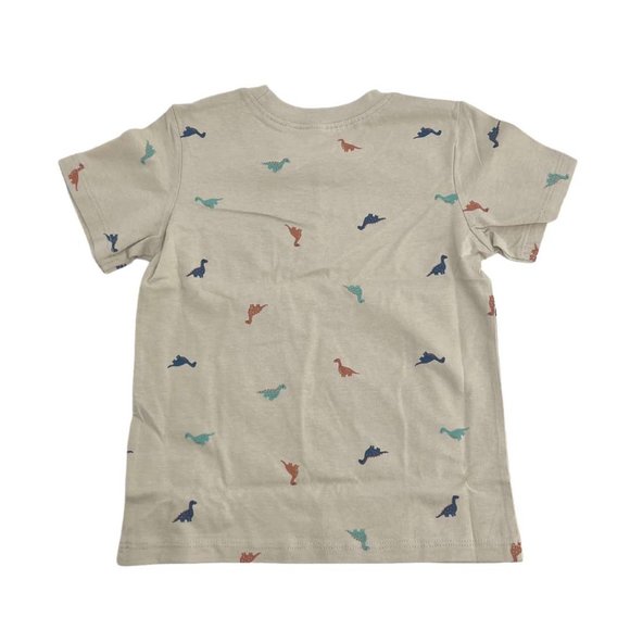 H&M | Boy's Cotton T-Shirt Set | 2 Pack | Dinosaur | Beige & Green | Size 3T - Picture 5 of 5